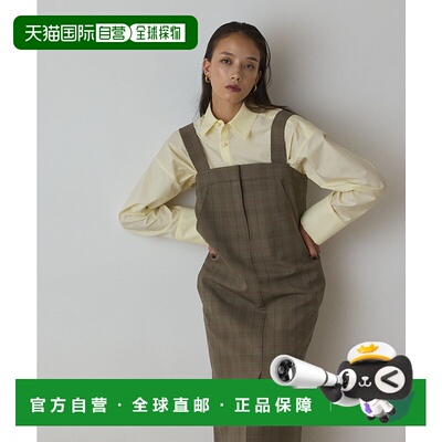 1h可退 日本直邮Diagram女装西装面料直筒背带裙 深开叉设计 0325