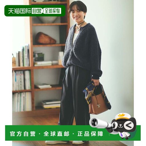 日本直邮23区 CLASSY 10月号刊载 TW哑光交叉宽腿裤 灰色系