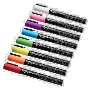 【日本直邮】Amazon Basics亚马逊倍思 白板笔 细字8件装 BV2100