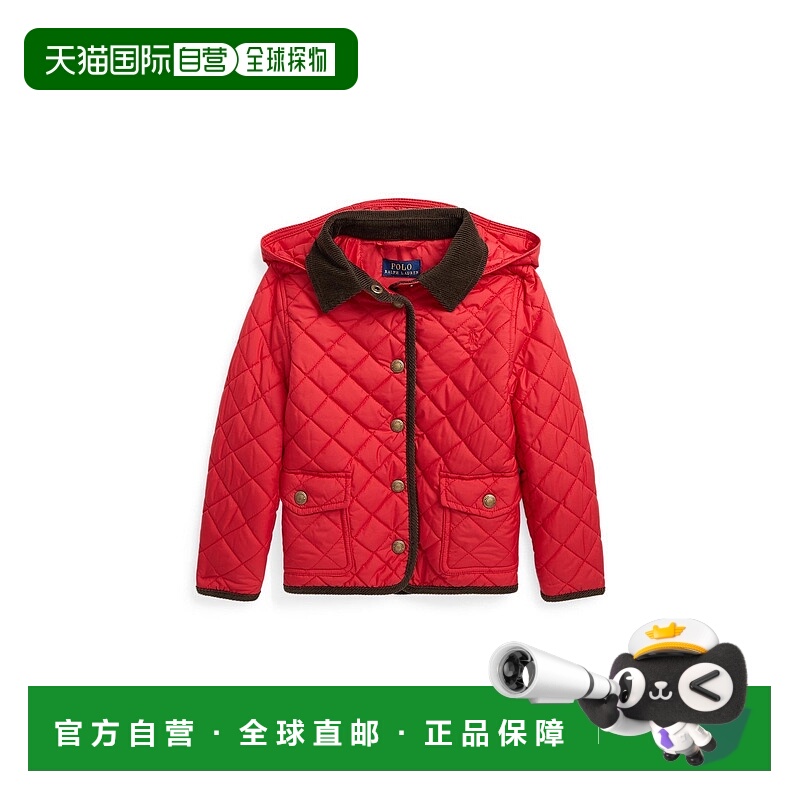 日本直邮Burn 女童2 - 6岁防水绗缝夹克