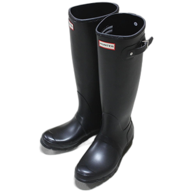 日本直邮Hunter 雨鞋女款原装高筒WMN ORG TALL黑色WFT1000RMA BL