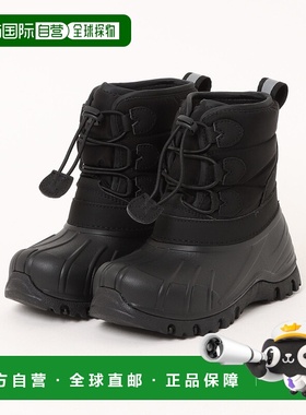 1h可退 日本直邮HAWKINS 儿童 黑色熊纹保暖冬靴 HK05006 6975590