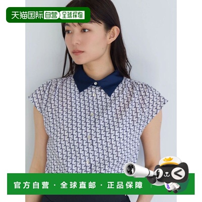 日本直邮TONAL 女士 法式袖印花衬衫 6526404014