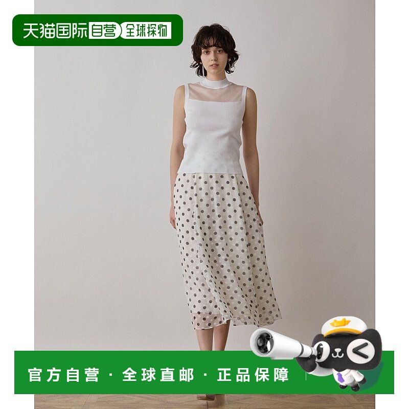 日本直邮GRACE CONTINENTAL sheer gloss knit针织衫背心