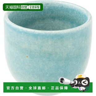 【日本直邮】丸井精工信乐烧七门清酒杯 直径约5厘米 亮蓝色 MR-3
