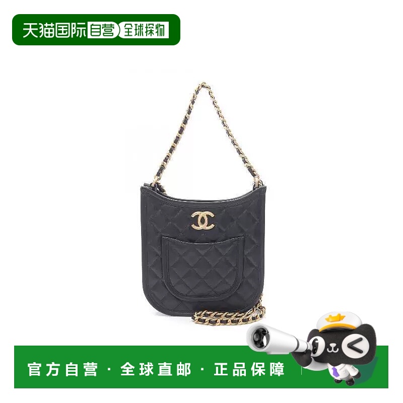 日本直邮中古Chanel香奈儿女包A级95新chain shoulder链条肩带羊