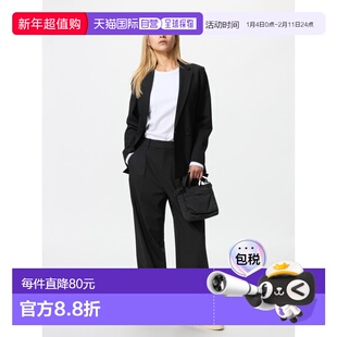 日潮跑腿UNIQLO优衣库 弹力宽松阔腿裤休闲裤长裤 482164