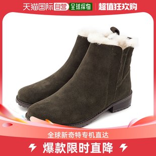 羊皮先锋 W11292 FW20 深橄榄 日本直邮EMU 女式 日本定制剪短靴