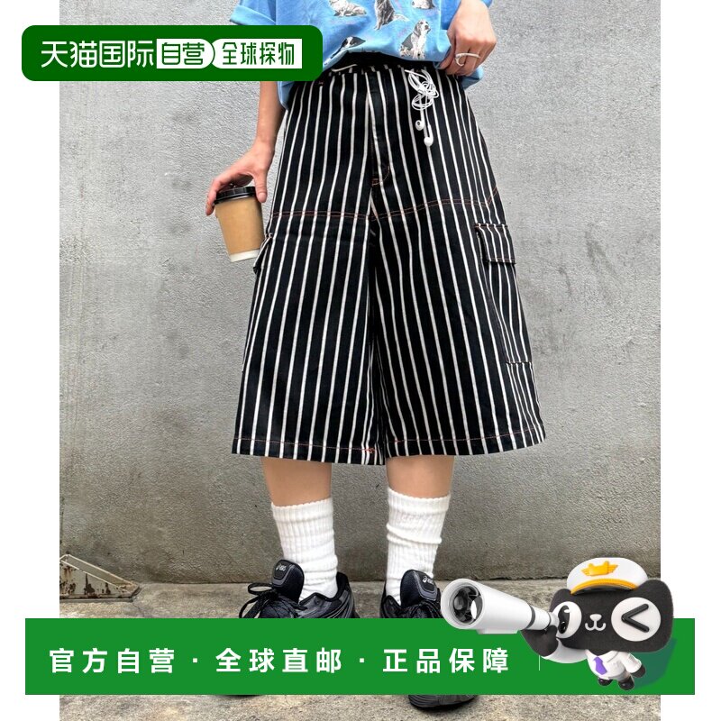 日本直邮CIAOPANIC TYPY 男女同款 拼接图案牛仔短裤 TYZ2061603A图片