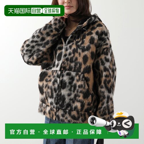 日本直邮N°21 女士连帽卫衣 长袖 豹纹 Logo E011 4824 F981