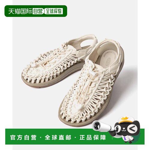 日本直邮KEEN UNEEK 运动凉鞋 女款 黑色 白帽玉米秆色