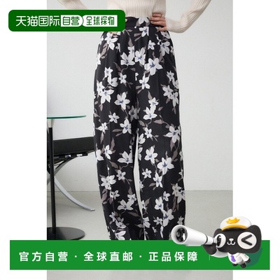 1h可退 日本直邮AZUL BY MOUSSY 女士花卉印花宽松裤 250ISB31109