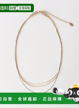 1h可退 日本直邮BEAUTY&YOUTH UNITED ARROWS 女士歪心形三连项链