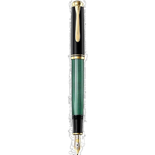 【日本直邮】Pelikan百利金Souverän系列钢笔粗字绿色条纹