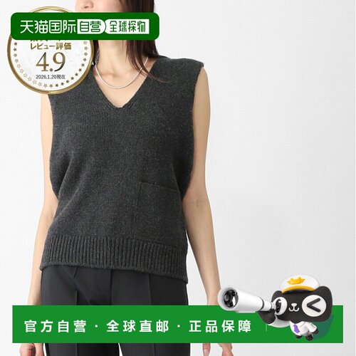 日本直邮THE ROW 针织背心灰色女士10409 y120 ccm MARTE 羊绒毛