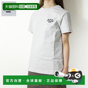 日本直邮APC Logo 圆领T恤 COHBU M26388 女士短袖圆领T恤带刺绣L