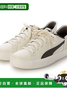 日本直邮PUMA V COURT EASE IN 系带运动鞋 402486（磨砂象牙色/
