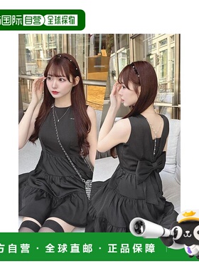 日本直邮日潮 michellmacaron背开蝴蝶结连衣裙SCC0439X新款