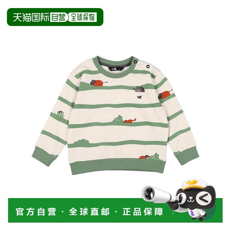 日本直邮 B Sweat Logo Crew 婴儿款运动卫衣 [NTB12561]北面上衣