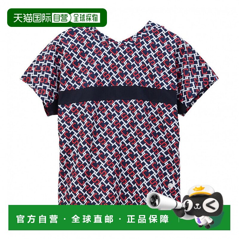 日本直邮le coq sportif-LE COQ女子网球短袖T恤2Way游戏衬衫防晒