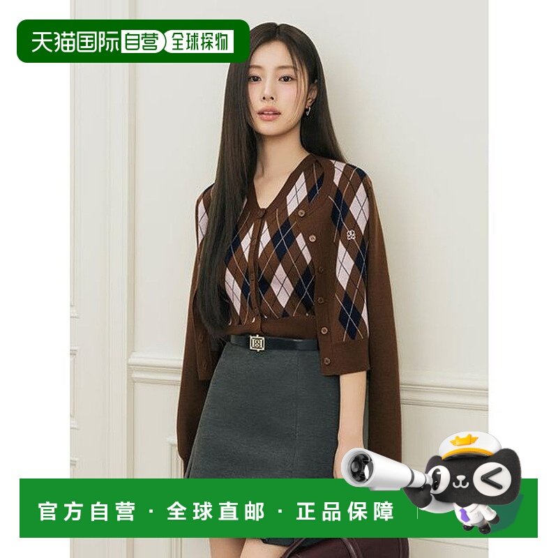 日本直邮SNIDEL 阿盖尔针织开衫 [SN1728EW045404]