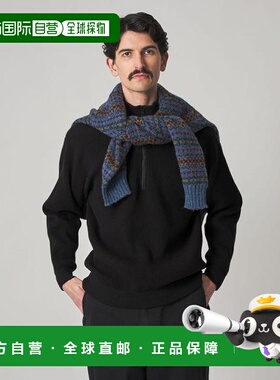 1h可退 日本直邮Steven Alan T/C 9针阿兹花半拉链驾驶员针织衫