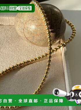 日本直邮ear PAPILLONNER 女士 纯银925镀金纳瓦霍珍珠项链 EAZ10