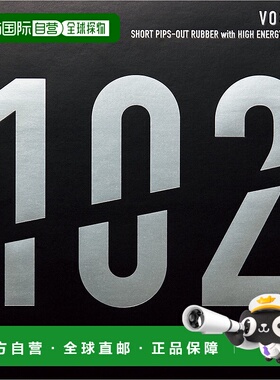 日本直邮VICTAS 乒乓球拍胶皮VO 102 黑色新款