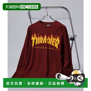 全棉长袖 男女同款 T恤 MAG 1h可退 LOGO印花 日本直邮THRASHER