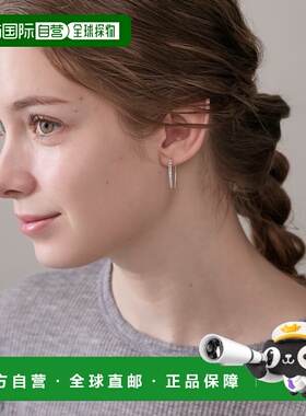 1h可退 日本直邮NOJESS 女士简约设计银耳环 30252112015新款配饰