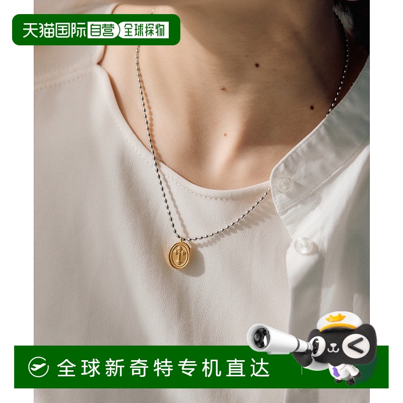 1h可退 日本直邮ear PAPILLONNER 女士十字架图案双面硬币项链 EA