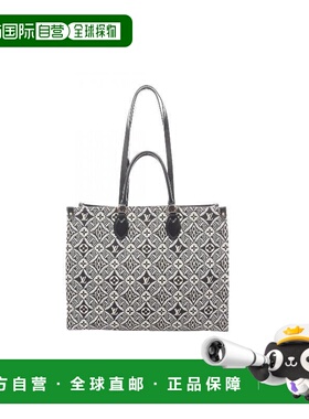 日本直邮中古LV路易威登女包A级95新on-the-go GM帆布托特包灰色B