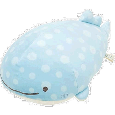 【日本直邮】San X 毛绒玩偶 蓝色鲸鱼公仔S  MO01501