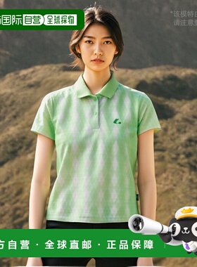 日本直邮LUCENT 女式比赛衬衫淡绿色网球 XLP4645 女式短袖