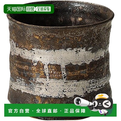 【日本直邮】丸伊 信乐烧 hechimon 特选杯 金耀 木箱入 3-1163