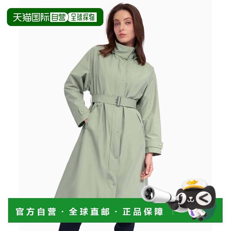 日本直邮AIGLE 风衣 GORE-TEX 连帽长款风衣 浅绿色图片