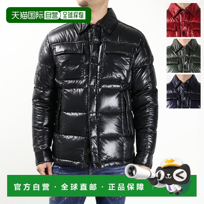 日本直邮TATRAS KONELOTO 男士羽绒服无帽带Logo贴片尼龙材质MTLA