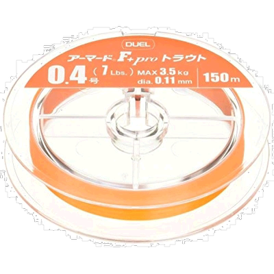 【日本直邮】Duel都路 PE线0.4号 Armored F+ Pro 150m 橙色 H411
