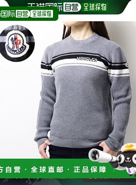 日本直邮MONCLER ENFANT 毛衣毛衣针织长袖圆领羊毛徽标儿童男孩