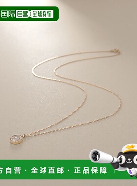 日潮跑腿COCOSHNIK K10 莫桑石密镶圆形项链 405-36716吊坠