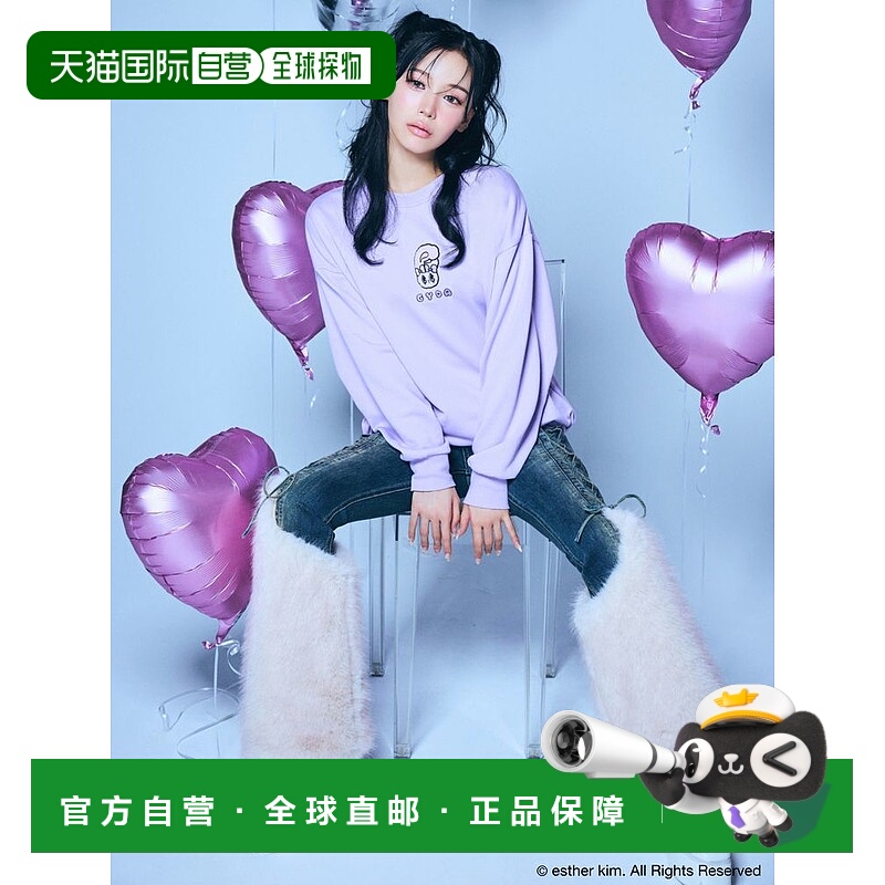 1h可退 日本直邮GYDA 女装 联名BIG版型连帽卫衣 后背印花设计 07