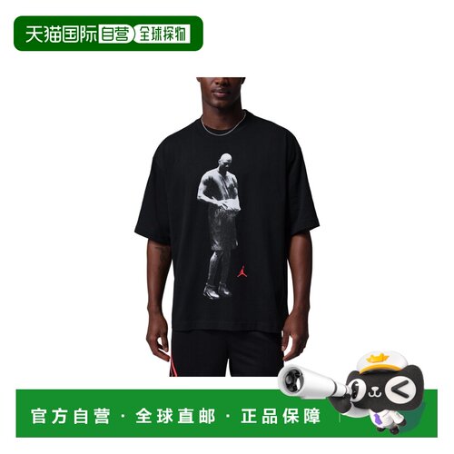 日本直邮Nike/耐克人物印花宽松短袖T恤男款速干运动 IF0853-010