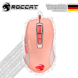 【日本直邮】ROCCAT冰豹办公游戏有线鼠标ROC-11-740静音无声手感