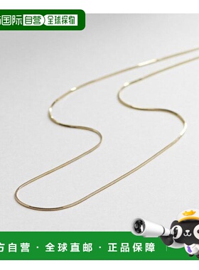 1h可退 日本直邮COCOSHNIK K10 紧凑链项链蛇骨链