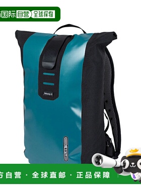 日本直邮ORTLIEB Velocity 防水 IP64 自行车包17 升汽油蓝OR-R43