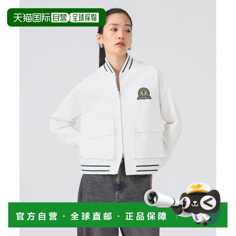 日本直邮FRED PERRY 女士 别注网球棒球服 别针装饰 修身休闲夹克