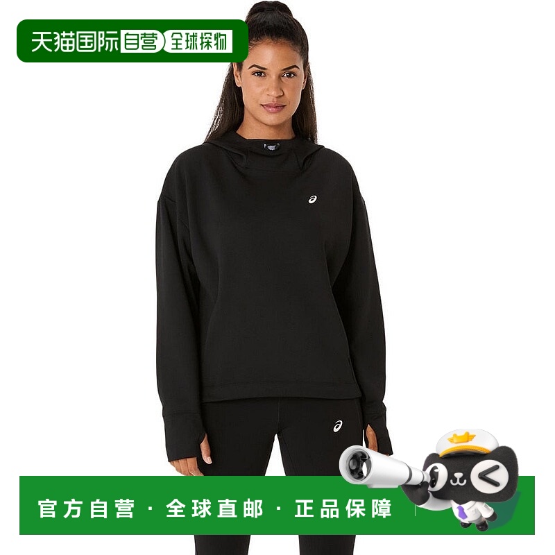 日本直邮ASICS 女性 NAGINO 可调节连帽跑步卫衣 2012D142.001