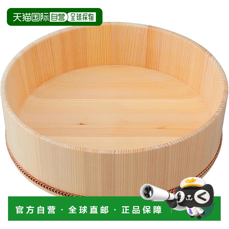【日本直邮】にちにち道具 饭台 8寸底丸 木制 日本寿司桶 24cm