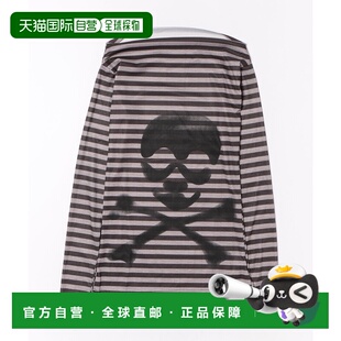 1h可退 日本直邮dispark 女装 宽松版型 半袖T恤 背后骷髅交叉骨