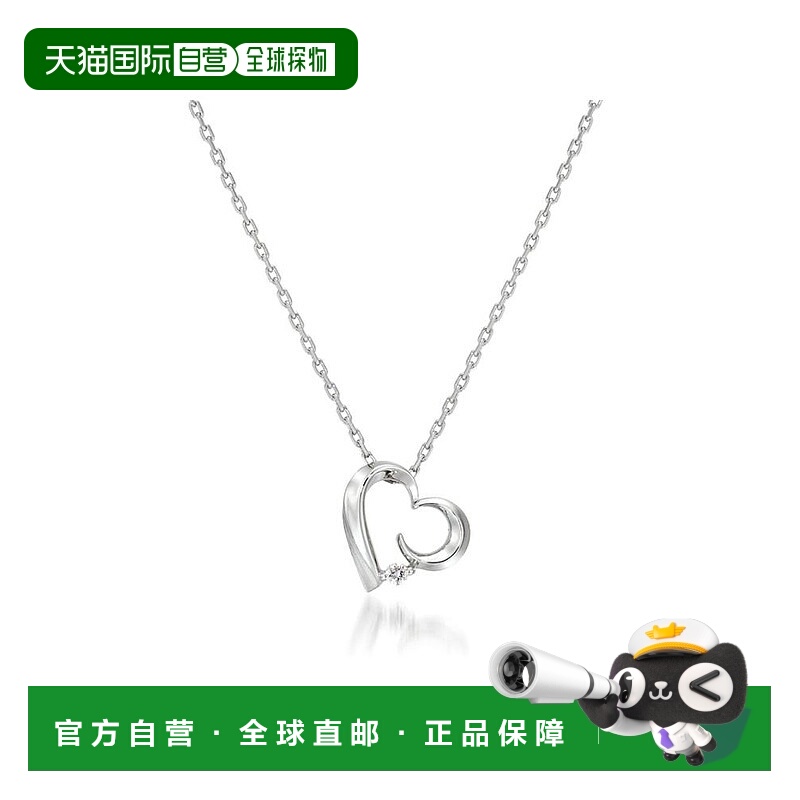 日本直邮日潮 Star JewelrySV925 心形月亮项链番号:2SN1625钻石
